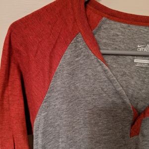 Nike Heather Baseball 3/4 Tee